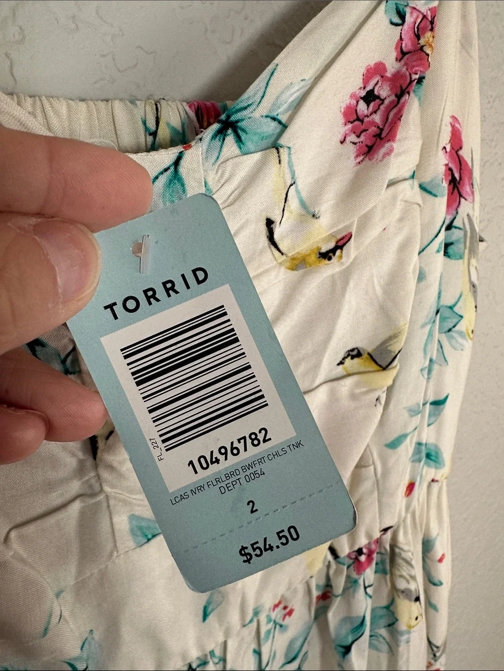 NEW torrid Floral Sundress Dress Bird Summer Vacation Travel Cruise Milkmaid 2X - Picture 7 of 10